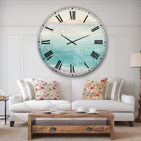 Designart From The Shore Traditional Wall Clock